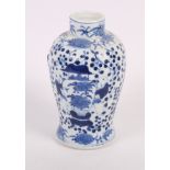 Four modern Chinese millefiori dishes, in sizes, a Chinese blue and white lamp (restored) and