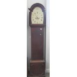 A 19th Century provincial long case clock with painted dial and eight-day striking movement by Dawes