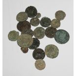 A number of Roman coins