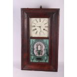 A 19th Century American mahogany cased wall clock
