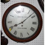 A Garwood Guildford fusee wall clock