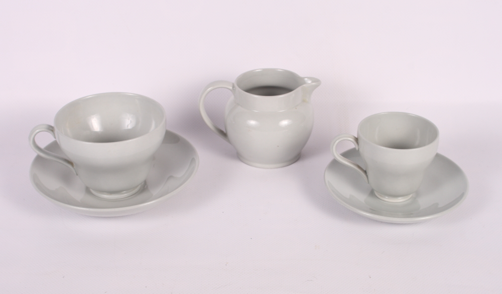 A Wedgwood "Windsor Grey" part combination service, fifty-seven pieces approx