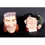 A Royal Doulton character jug, "Mine Host", D6468, and another character jug