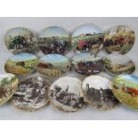 A quantity of Border Fine Arts and other plates (30) mainly tractors, threshing scenes etc.