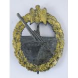 A WWII German Coastal Artillery badge