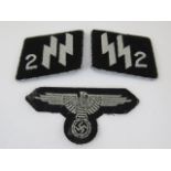 SS collar patches and arm eagle