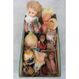 An assortment of 20th century 'baby' dolls.