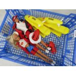 Baywatch Barbie and Ken complete with twin jet skis. Four items. Unboxed.