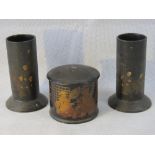 A pair of cylindrical 19th century Orien