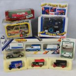 9 die-cast metal and plastic model vehic