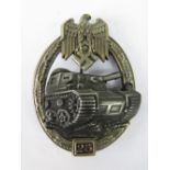 A WW2 Nazi Tank badge for 25 combat miss