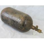 A WWII Spitfire oxygen bottle, 48cm in l