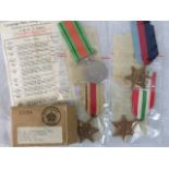 WWII British medals, various, including