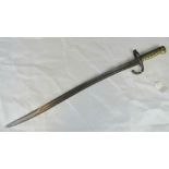 A brass handles French Cnasspot Bayonet,