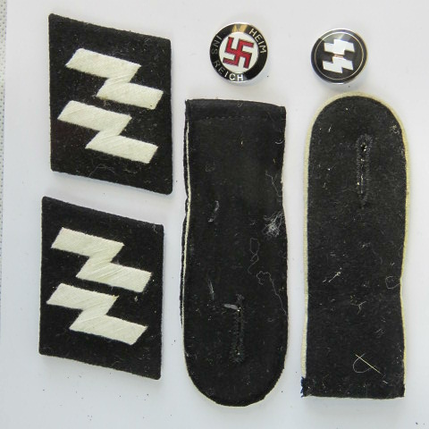 SS collar patches, shoulder boards party