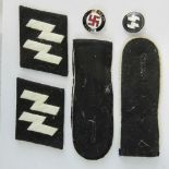 SS collar patches, shoulder boards party