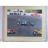 Oil on board. Tony Smith. Vintage cars i