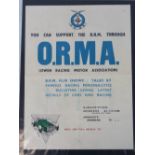 O.R.MA. membership poster. A rare early