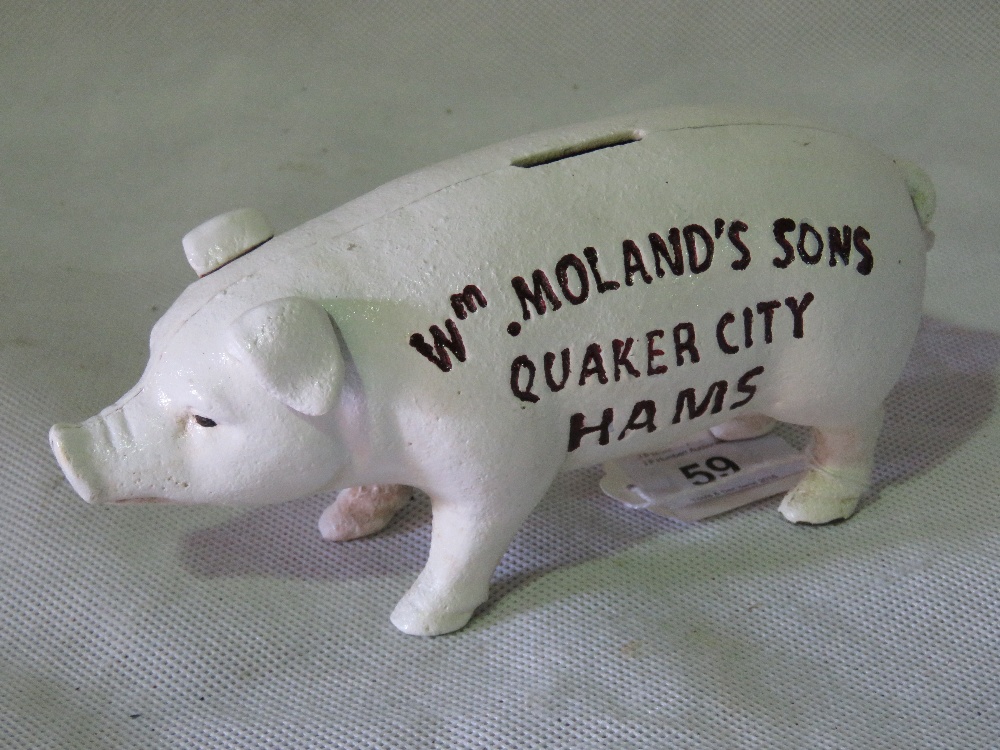 A William Molands Quaker City pig money