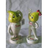 'Mr and Mrs Drip' a pair of cast metal E
