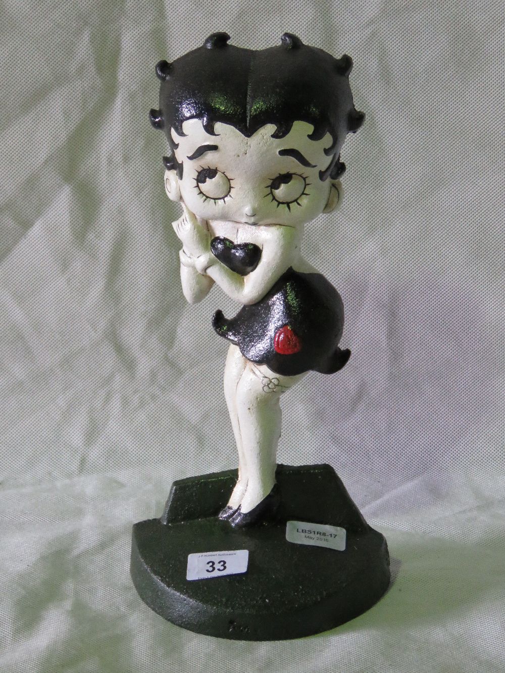 A Betty Boop door stop, standing 38cm hi