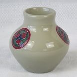 A Moorcroft small vase with Flamminian d