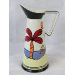 A Lorna Bailey Tropicana tall jug, 27cm