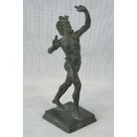 A well defined brass and bronzed satyr o