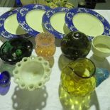 Various early 20th century glass and cer