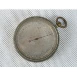 A Victorian pocket barometer, milled, ca
