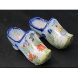 A miniature pair of Quimper clogs each m