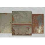A set of four 19th century steel print p