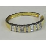 An 18ct gold and diamond ring,