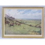 Lionel Edwards (British 1878-1966) signed print of hunting scene; signed in pencil lower right;