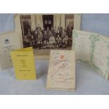 A collection of Cambridge University ephemera: 1902-1905 Trinity College Cambridge (a/f) 26.5cm 35.