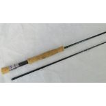 A modern Greys Greyflex No. 8/9, 10' trout fly rod.