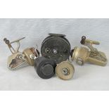 Three retro and vintage Young & Sons coarse fishing reels: two Ambidex casting reels and a Rapidex