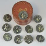 A set of Solidaire Paris buttons within