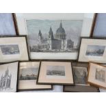 A collection of 19th century engravings