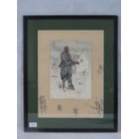 Snaffles "Le Poilu" print of a French so