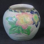 A Bretby floral vase backstamped 'Bretby