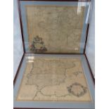 Two 18th century maps by Senex, France (