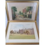 Cyril Ward, parkland scene water colour;