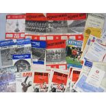 A collection of vintage and retro football programmes from the 1960s -1970s,