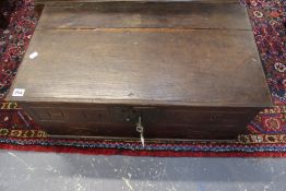 AN 18TH.C.OAK DOCUMENT BOX