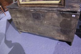 AN 18TH.C.PLANK COFFER