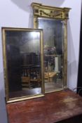 TWO 19TH.C.GILT FRAMED MIRRORS