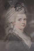 AN 18TH.C.ENGLISH SCHOOL PORTRAIT OF A LADY, PASTEL