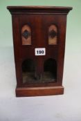 A 19TH.C.MAHOGANY WEATHER BOX