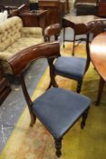 A SET OF EIGHT WM.IV.MAHOGANY DINING CHAIRS